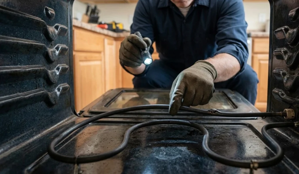 Electric Oven Bake Element Burned Out In Naperville