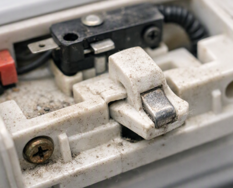 Top-load washing machine lid lock mechanism during repair
